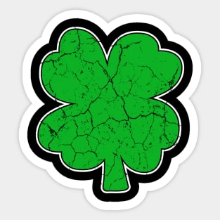 Distressed Shamrock Shirt St Patricks Day Sticker